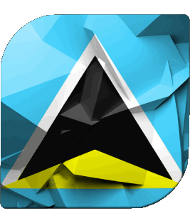 Platz St. Lucia Amerika Fahnen 