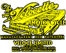 Logo Velocette MOTOCICLETAS Transporte 