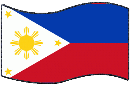 Rectangle Philippines Asie Drapeaux 