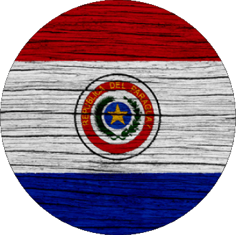 Runde Paraguay Amerika Fahnen 