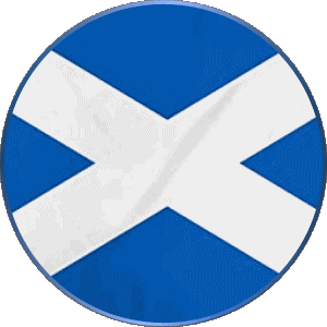 Round Scotland Europe Flags 