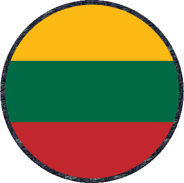 Rond Lituanie Europe Drapeaux 