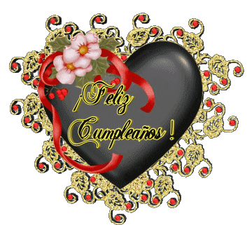 004 Corazón Feliz Cumpleaños Spagnolo Messagi 