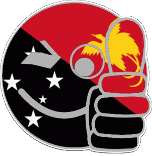 Smiley - OK Papua Neu-Guinea Ozeanien Fahnen 