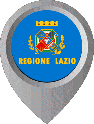 Location Pin Lazio Italy Europe Flags 