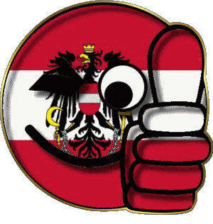 Faccina - OK Austria Europa Bandiere 