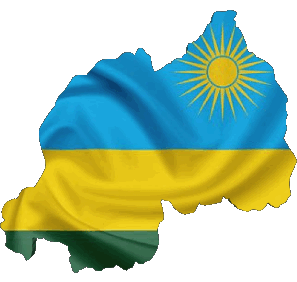 Carte Rwanda Afrique Drapeaux 