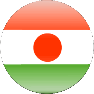 Rond Niger Afrique Drapeaux 