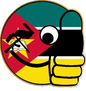 Smiley - OK Mozambique África Banderas 