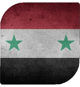 Quadrato Siria Asia Bandiere 