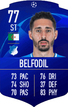 Ishak Belfodil Argelia F I F A - Jugadores  cartas Vídeo Juegos Multimedia 