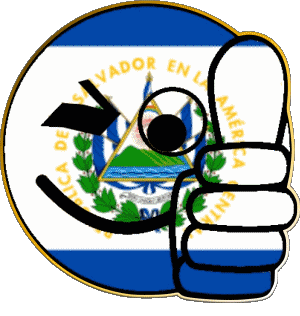 Smiley - OK Salvador America Flags 