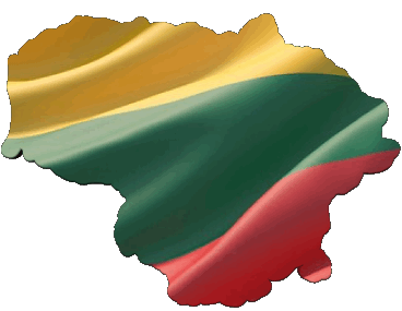 Map Lithuania Europe Flags 