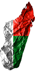 Karte Madagaskar Afrika Fahnen 