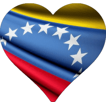 Corazón Venezuela América Banderas 