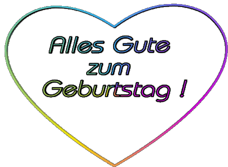 001 Herz Alles Gute zum Geburtstag Alemán Mensajes 