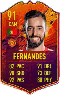 Bruno Fernandes Portugal F I F A - Joueurs Cartes Jeux Vidéo Multi Média 