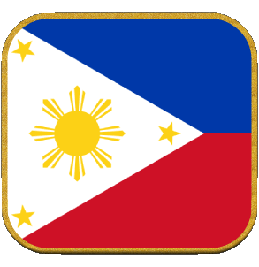 Square Philippines Asia Flags 