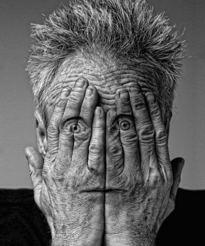 George RedHawk - Noir et blanc GIF Artista Umorismo -  Fun 