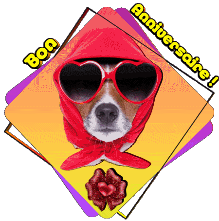 012 Animaux Bon Anniversaire Francese Messagi 