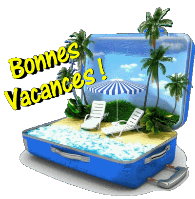 10 Fondo transparente Bonnes Vacances Francés Mensajes 