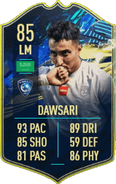 Salem Al Dawsari Arabie Saoudite F I F A - Joueurs Cartes Jeux Vidéo Multi Média 