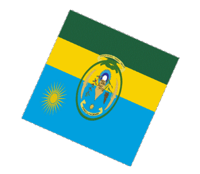 Sphere - Cube Rwanda Afrique Drapeaux 