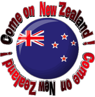 Map - Flag Come on New Zealand Anglais Messages 