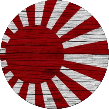 Runde Japan Asien Fahnen 