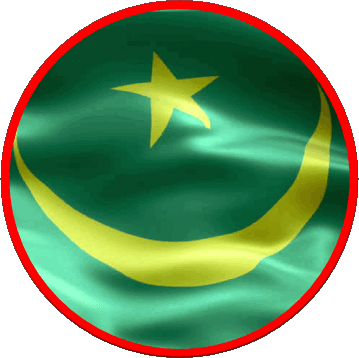 Ronda Mauritania África Banderas 