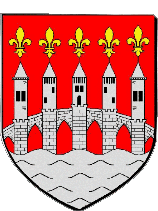 Blasón-Blasón CAHORS 46 Departamentos - Ciudades Francia Banderas 