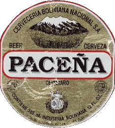 Paceña Bolivia Cervezas Bebidas 