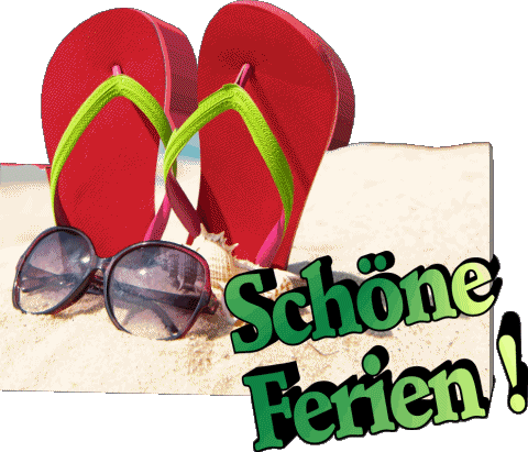08 Transparent Background Schöne Ferien German Messages 