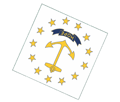 Sfera - Cubo Rhode Island U.S.A - Stati America Bandiere 