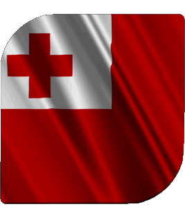 Carré Tonga Océanie Drapeaux 