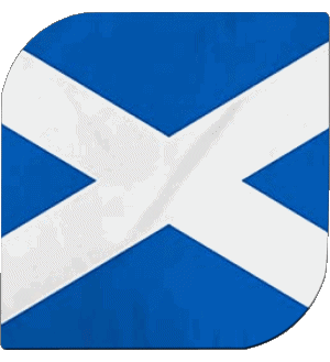 Square Scotland Europe Flags 
