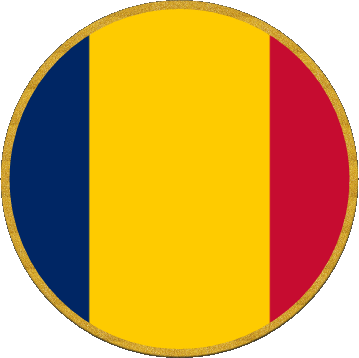 Tondo Chad Africa Bandiere 