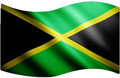 Rectangle Jamaica America Flags 