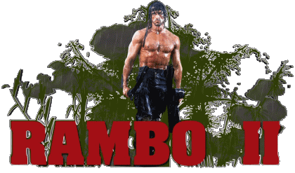 Logo First blood part 2 Rambo Movies International Multi Media 