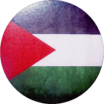 Runde Palästina Asien Fahnen 