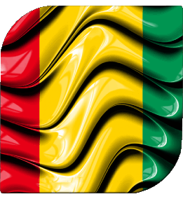 Carré Guinée Afrique Drapeaux 