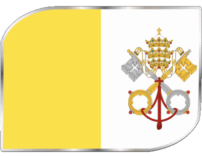 Rectangle Vatican Europe Drapeaux 