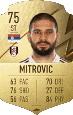 Aleksandar Mitrovic Serbie F I F A - Joueurs Cartes Jeux Vidéo Multi Média 