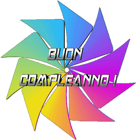 016 Transparent Background Astratto - Geometrico Buon Compleanno Italian Messages 