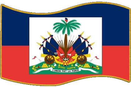 Rettangolo Haiti America Bandiere 