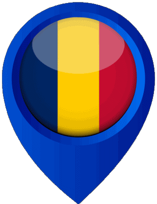 Location Pin Chad Africa Flags 