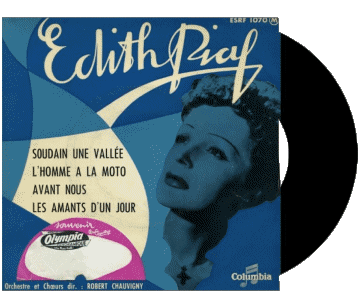 Soudain une vallée - L'homme à la moto - Avant - Les amants d'un jour-Soudain une vallée - L'homme à la moto - Avant - Les amants d'un jour Edith Piaf Compilazione Francia anni '60 Musica Multimedia 