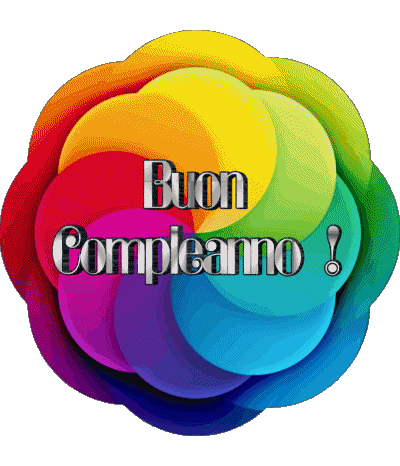 006 Fond Transparent Astratto - Geometrico Buon Compleanno Italien Messages 