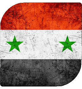 Quadrato Siria Asia Bandiere 