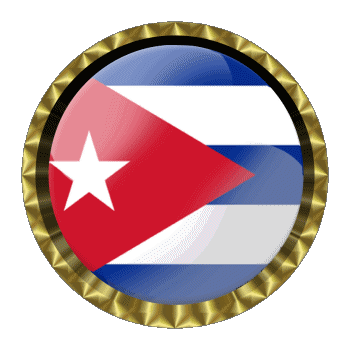 Rond - Anneaux Cuba Amériques Drapeaux 